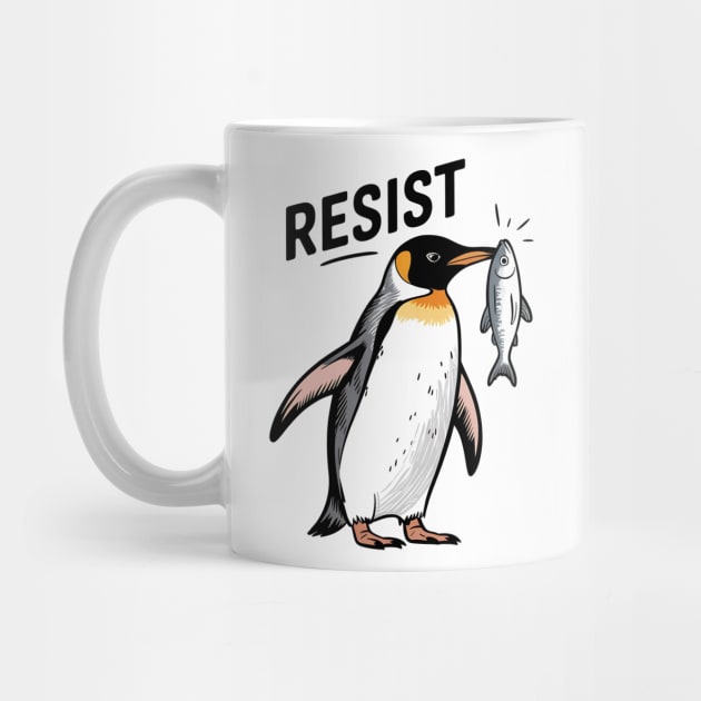 Resist-Penguin-Activism-Protest-Penguin-Art by ArtistTee ⭐⭐⭐⭐⭐
